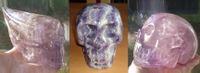 großer Chevron Amethyst Kristallschädel Schädel 1 2 3 4 5 10 kg