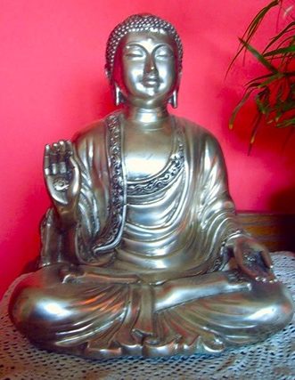 Einweihung Vereinte Buddha Energie Reiki, Figur versilbert