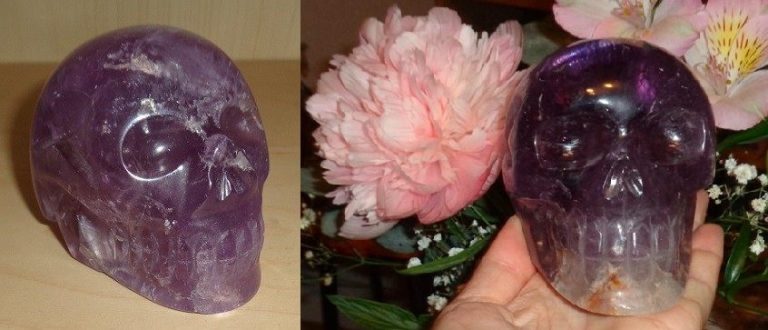 lila Amethyst Kristallschädel 380 g 1,14 kg Brasilien lila Amethyst Kristallschädel 380 g 1,14 kg Brasilien