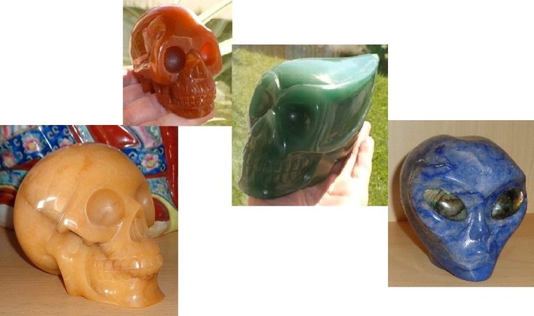 großer Aventurin orange Kristallschädel 1,4 kg Blauquarz  grüner Traveller